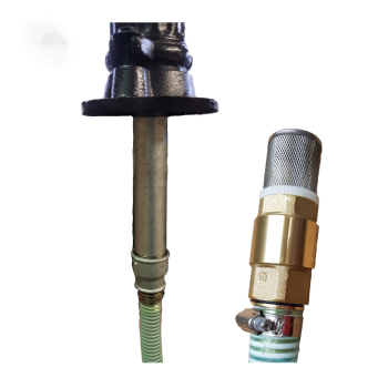 7 m Saugschlauch mit Fussventil und Reduzieradapter (Schwengelpumpe)